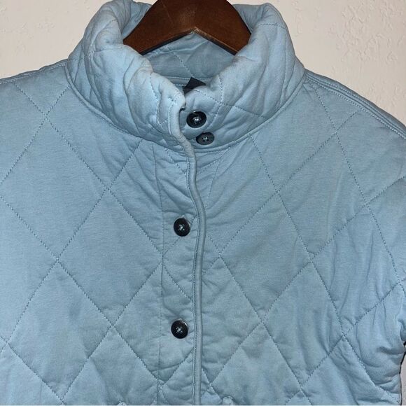 Alya Women's  Light Blue Quilted Jacket - Picture 3 of 10